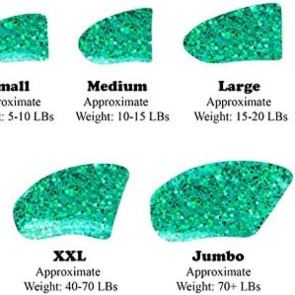 NWT Seafoam Glitter Purrdy Paws Nail Caps for Dogs - Picture 3 of 5